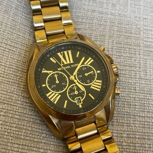 Michael Kors Oversized Bradshaw Gold-Tone Watch